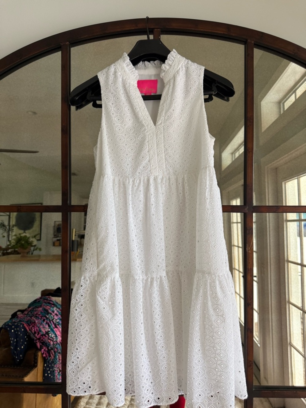 Lilly Pulitzer White Eyelet Midi Dress